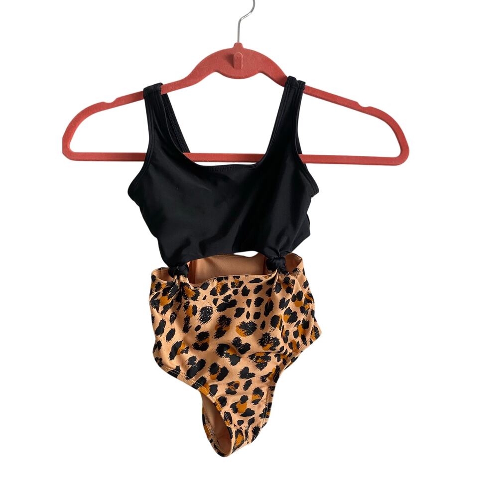 Leopard one piece swimsuit
